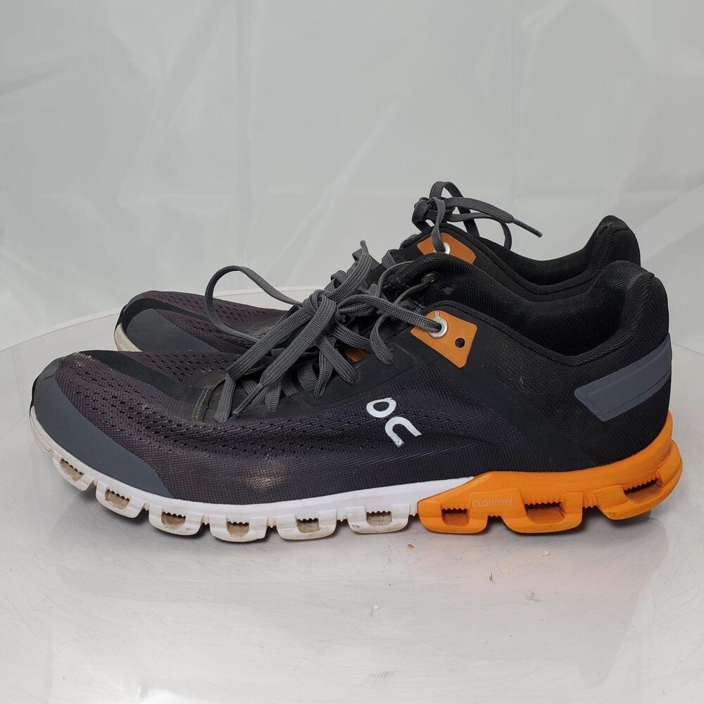 On CloudTec Shoes Men 10.5 Black Orange Mesh Low Top Running Athletic Sneaker